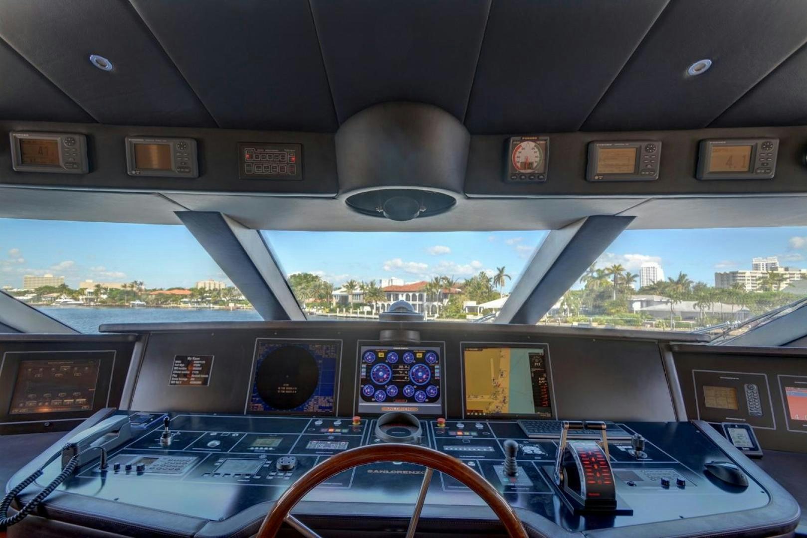 inside of a plane aboard KAOS Yacht for Sale