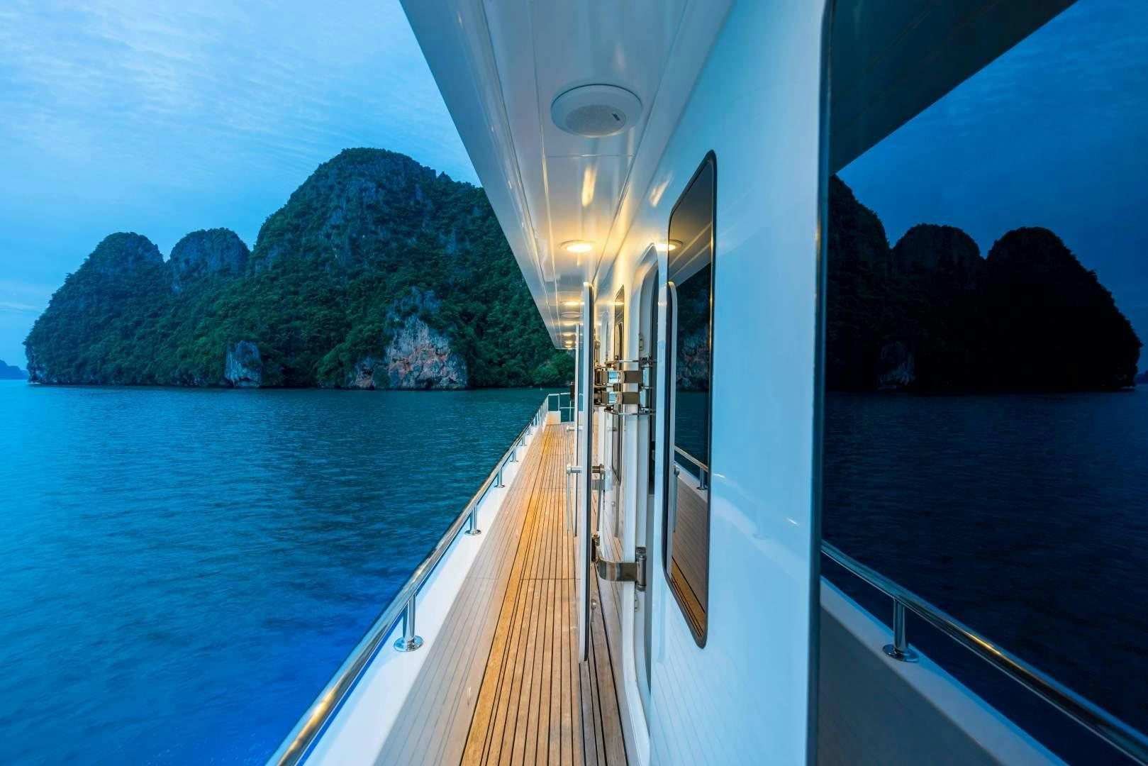 a boat on the water aboard PHATSARA Yacht for Sale