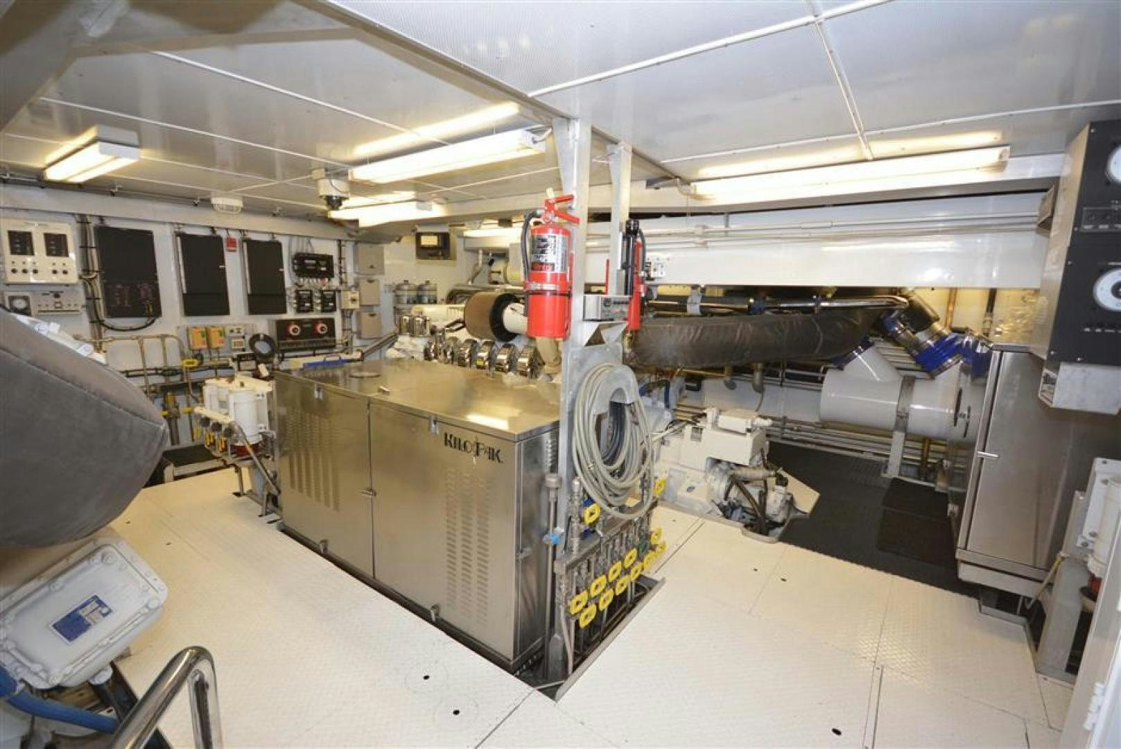 a room with machinery and equipment aboard AR DE Yacht for Sale