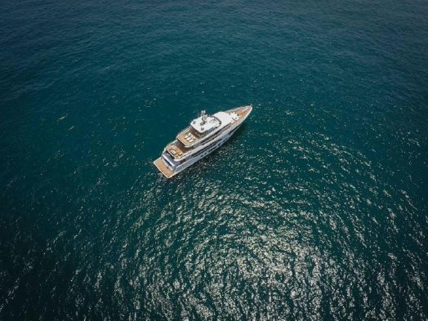 a boat in the water aboard No Name Yacht for Sale