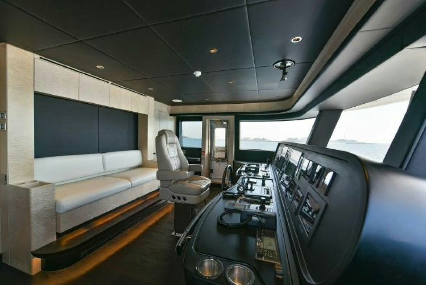 inside of a vehicle aboard No Name Yacht for Sale