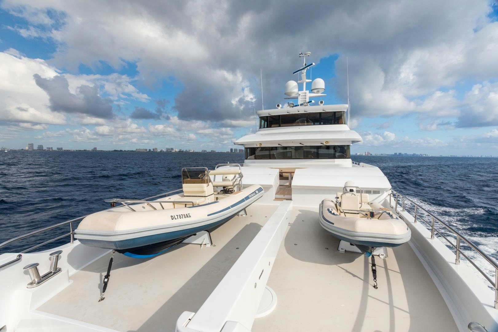 a boat on the water aboard MY AURORA Yacht for Sale