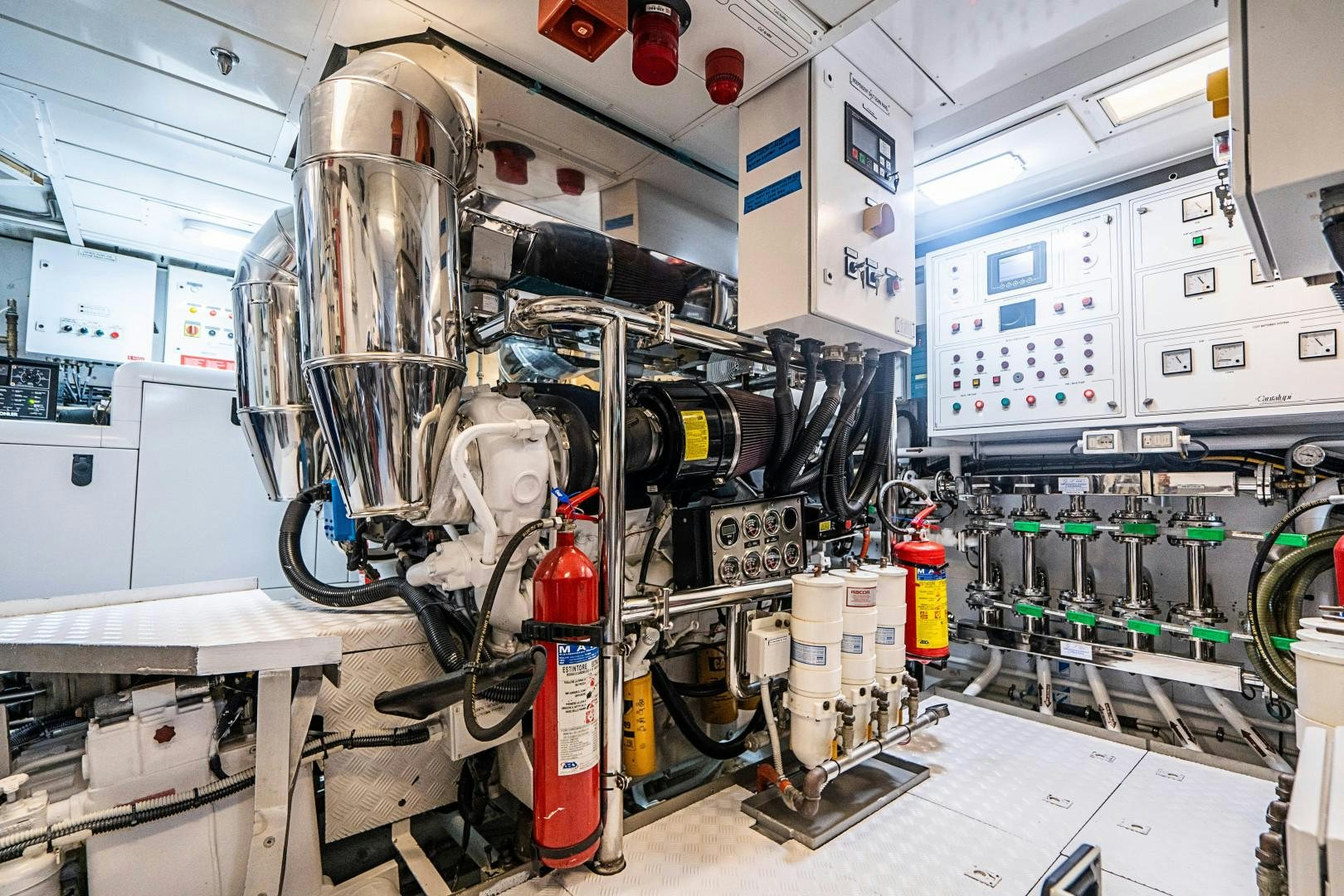 a machine with a large amount of equipment aboard No Name Yacht for Sale