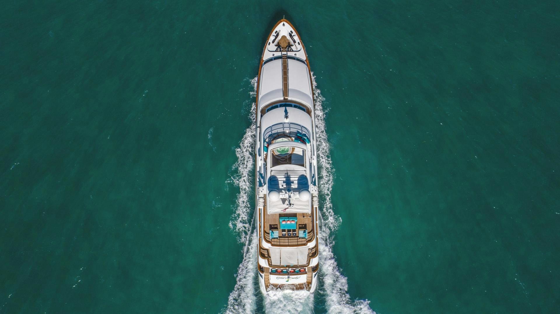 a boat in the water aboard No Name Yacht for Sale