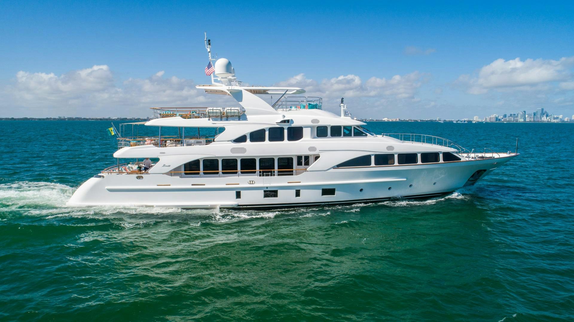 a boat in the water aboard No Name Yacht for Sale