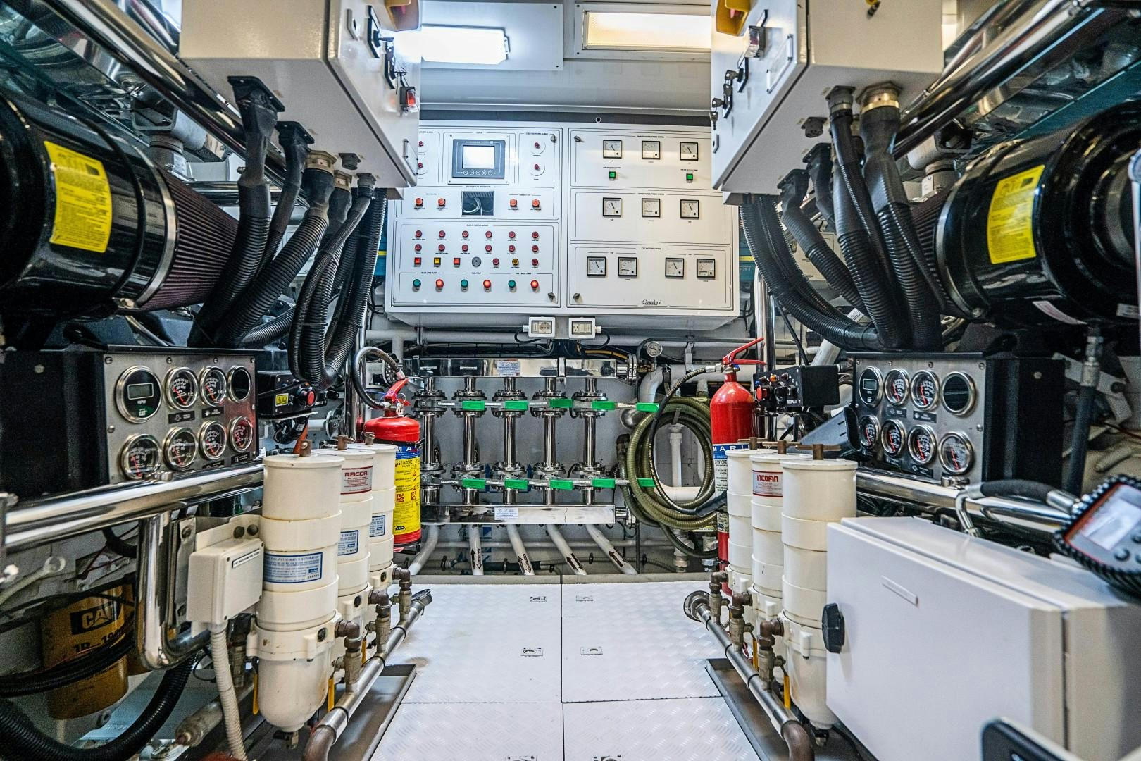 a room with machinery aboard No Name Yacht for Sale