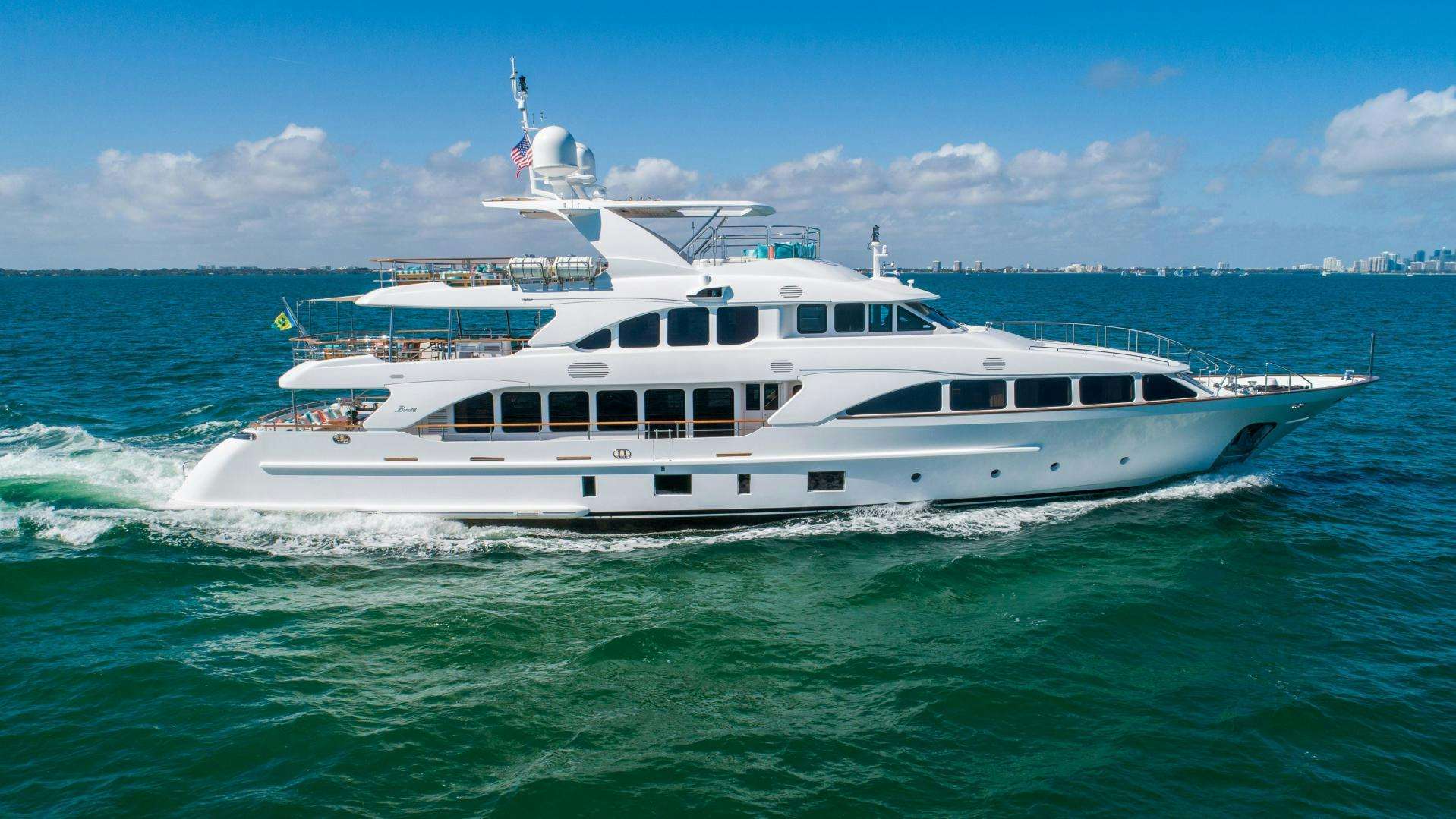 a large white boat in the water aboard No Name Yacht for Sale