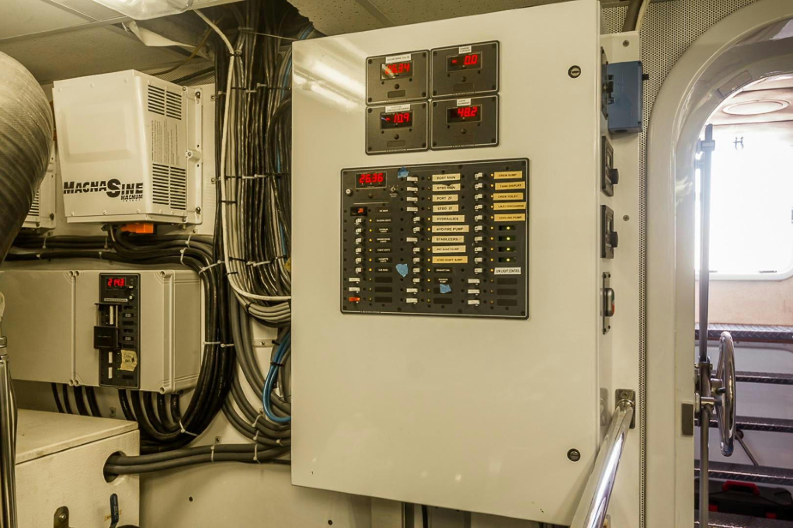 a machine with a screen aboard LIQUIDITY Yacht for Sale