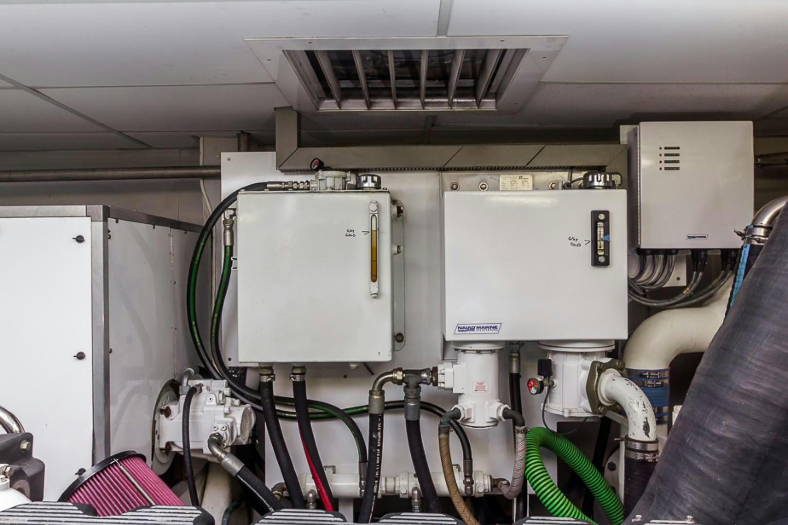 a machine with wires aboard LIQUIDITY Yacht for Sale