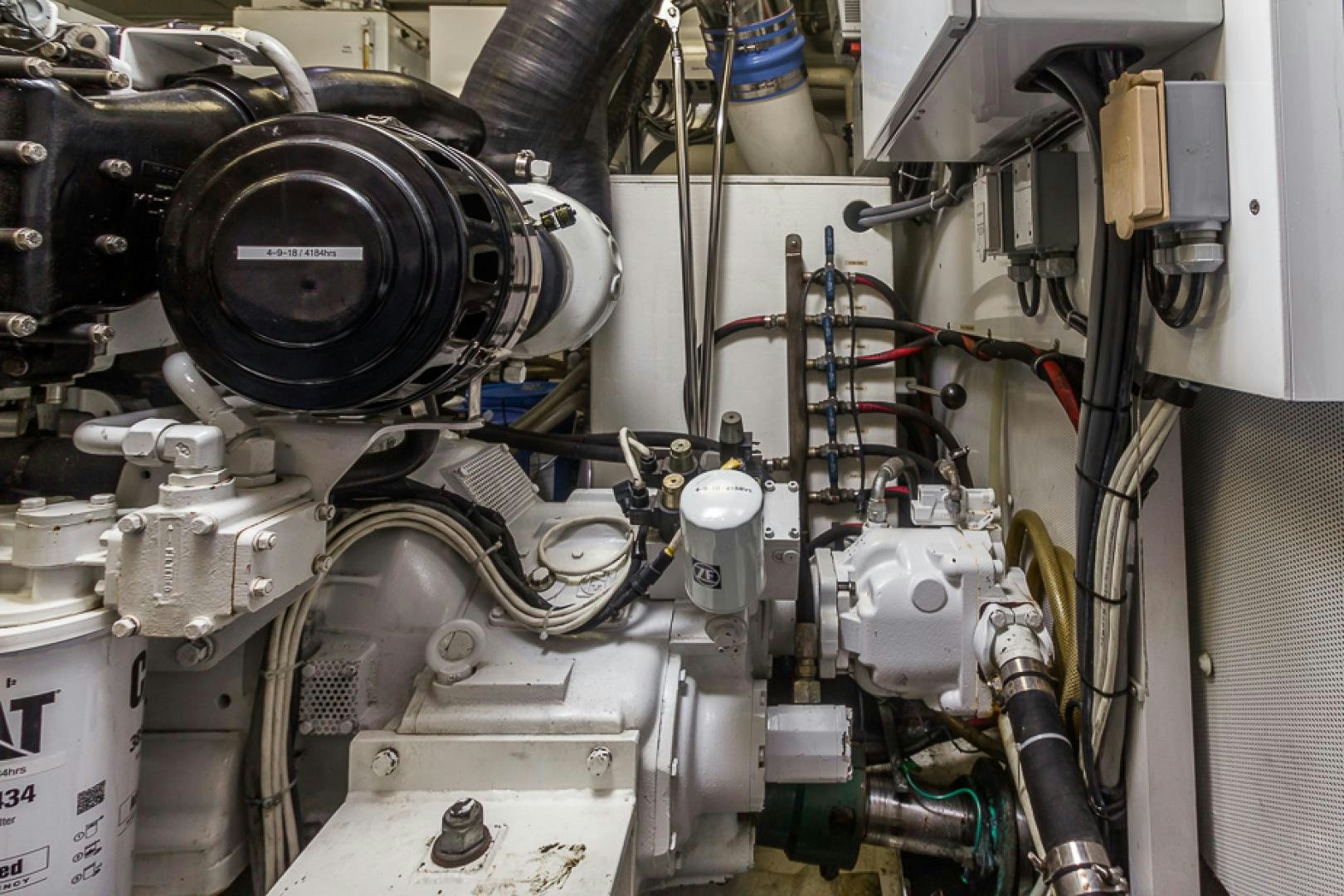 a machine with wires aboard LIQUIDITY Yacht for Sale