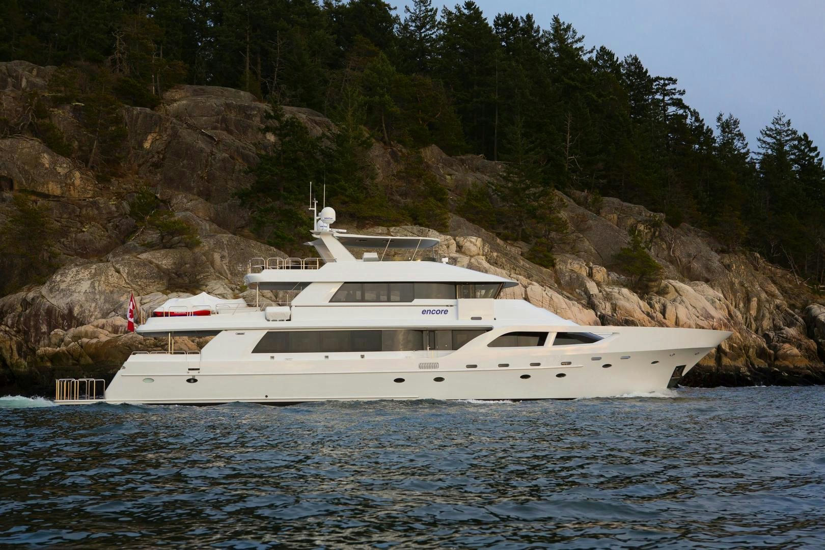 a boat on the water aboard ENCORE Yacht for Sale