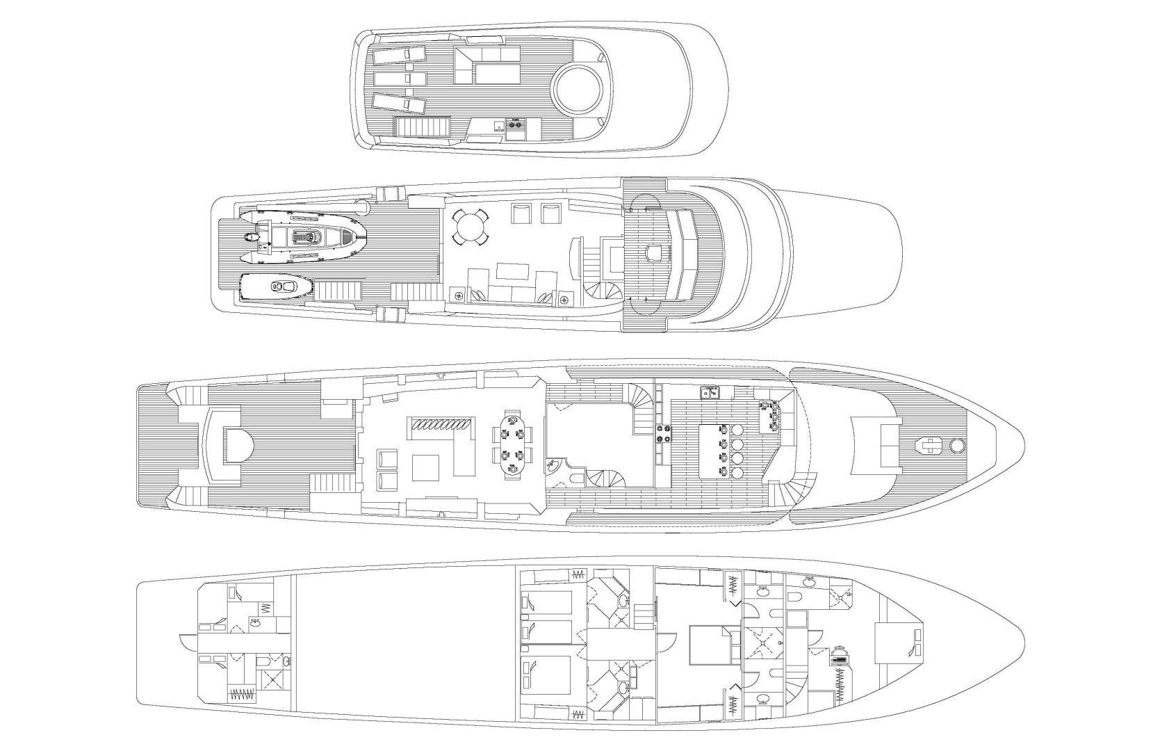 diagram aboard ENCORE Yacht for Sale