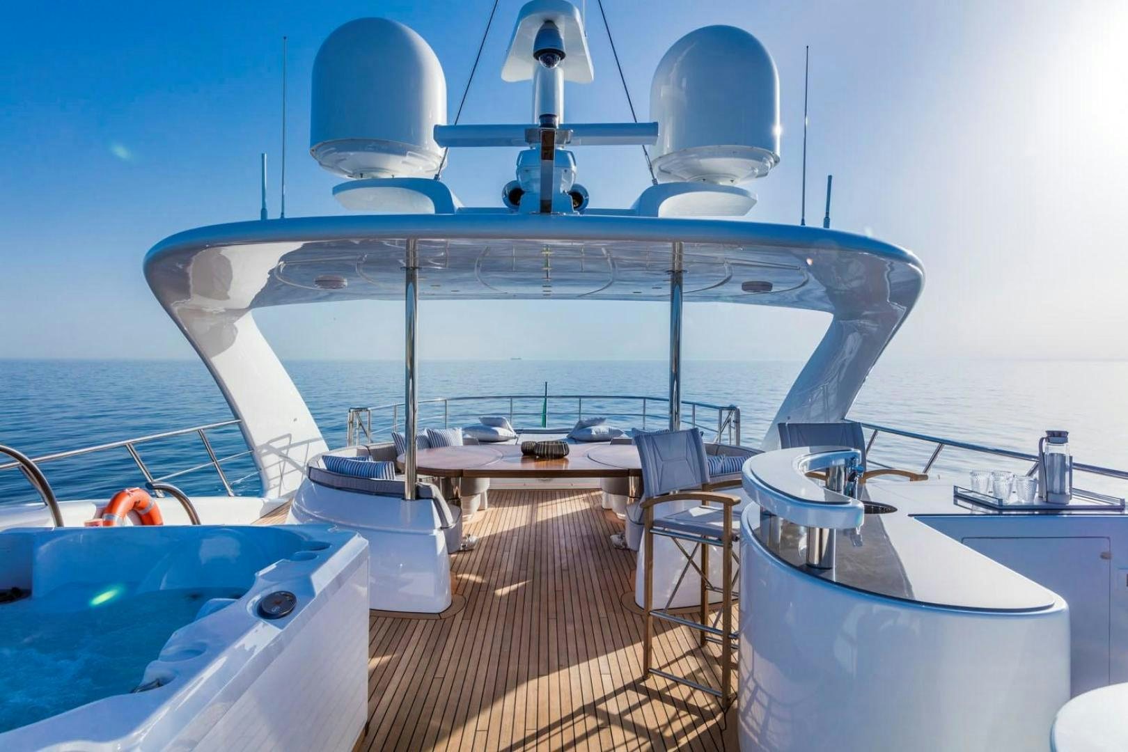 a boat on the water aboard CLORINDA Yacht for Sale