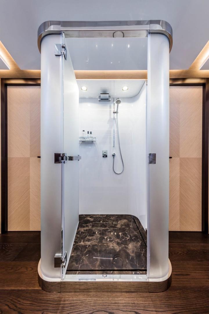 a large white machine aboard CLORINDA Yacht for Sale