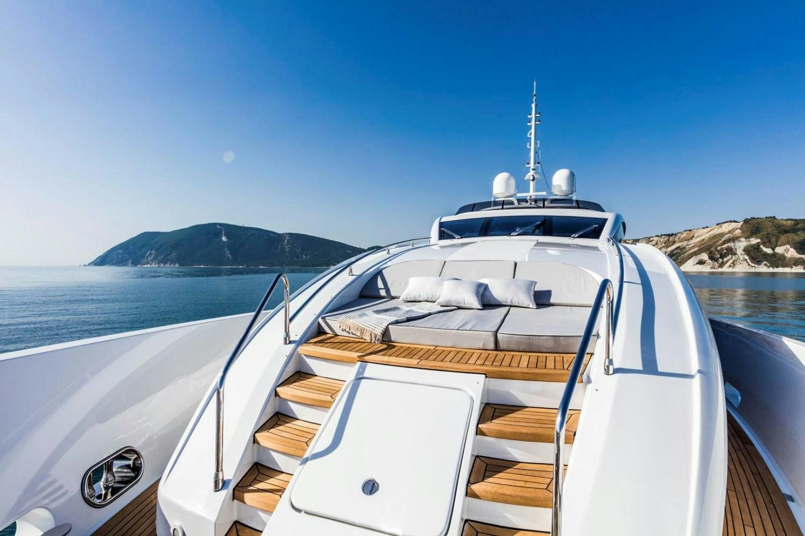 a boat on the water aboard CLORINDA Yacht for Sale