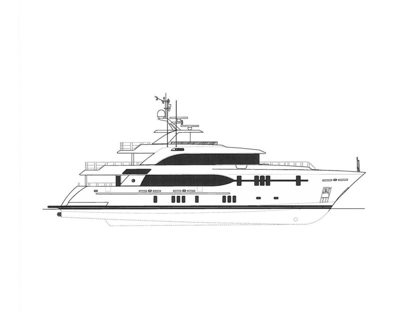 diagram, engineering drawing aboard DREAM WEAVER Yacht for Sale