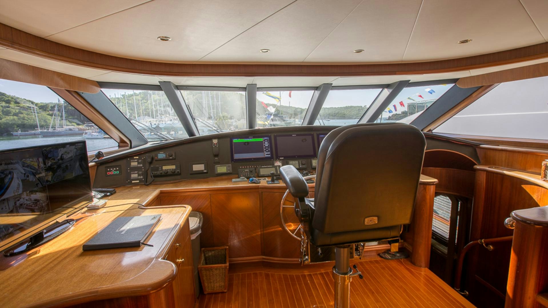 inside of a vehicle aboard OCEAN CLUB Yacht for Sale