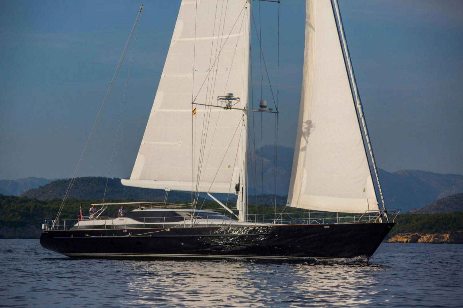 a sailboat on the water aboard SOVEREIGN Yacht for Sale