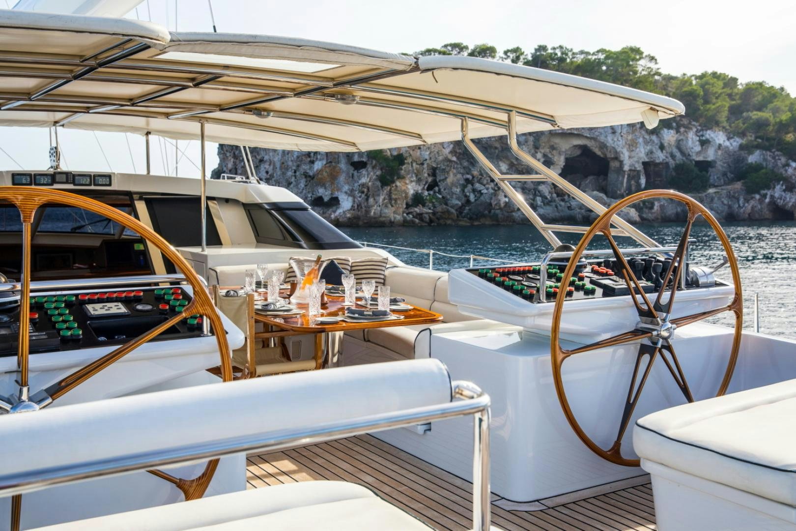 a boat on the water aboard SOVEREIGN Yacht for Sale