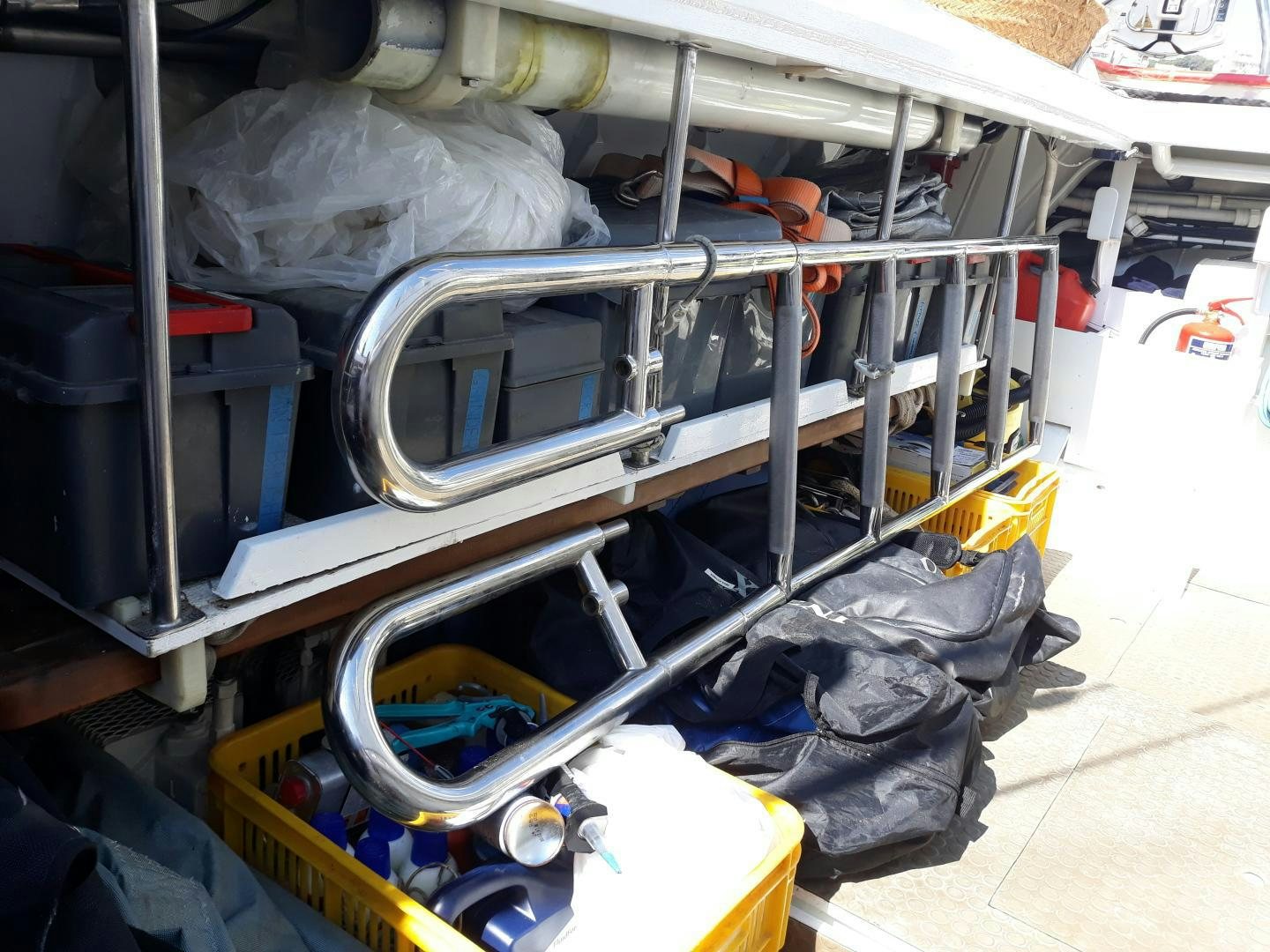 a close-up of a machine aboard SOVEREIGN Yacht for Sale