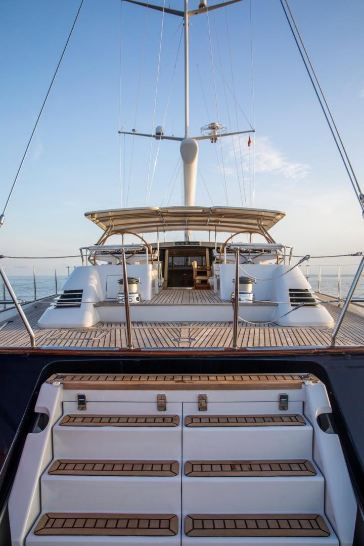 a boat on the water aboard SOVEREIGN Yacht for Sale