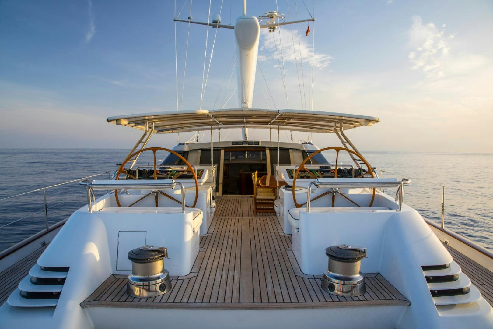 a boat on a body of water aboard SOVEREIGN Yacht for Sale