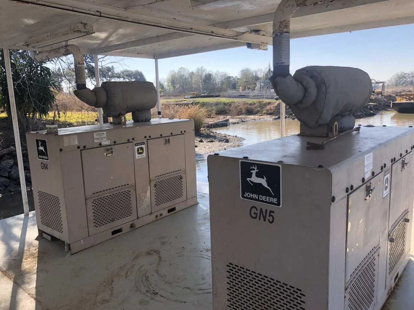 a large machine with a large pipe aboard LAKEHOUSE Yacht for Sale