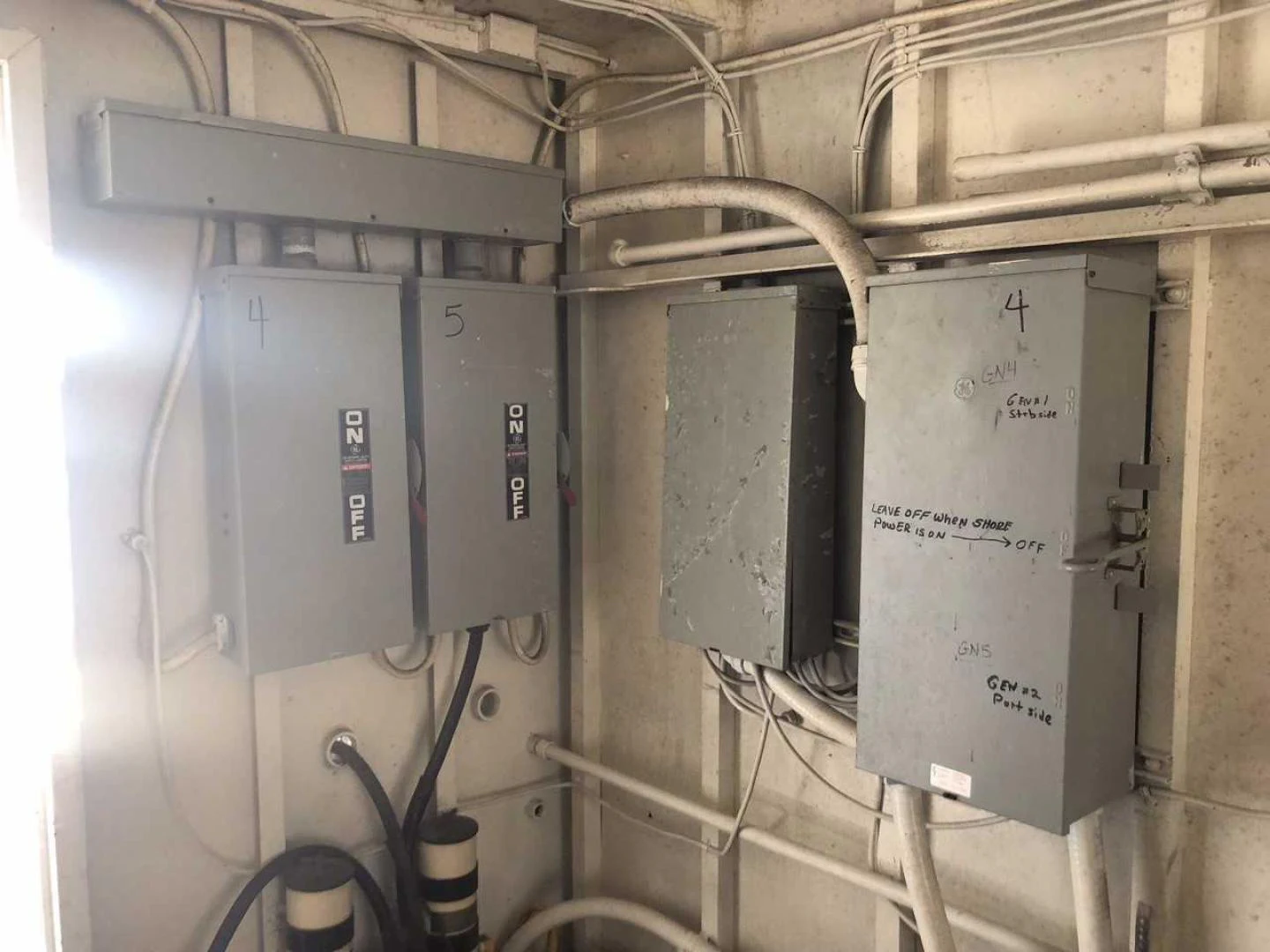 a large metal machine aboard LAKEHOUSE Yacht for Sale