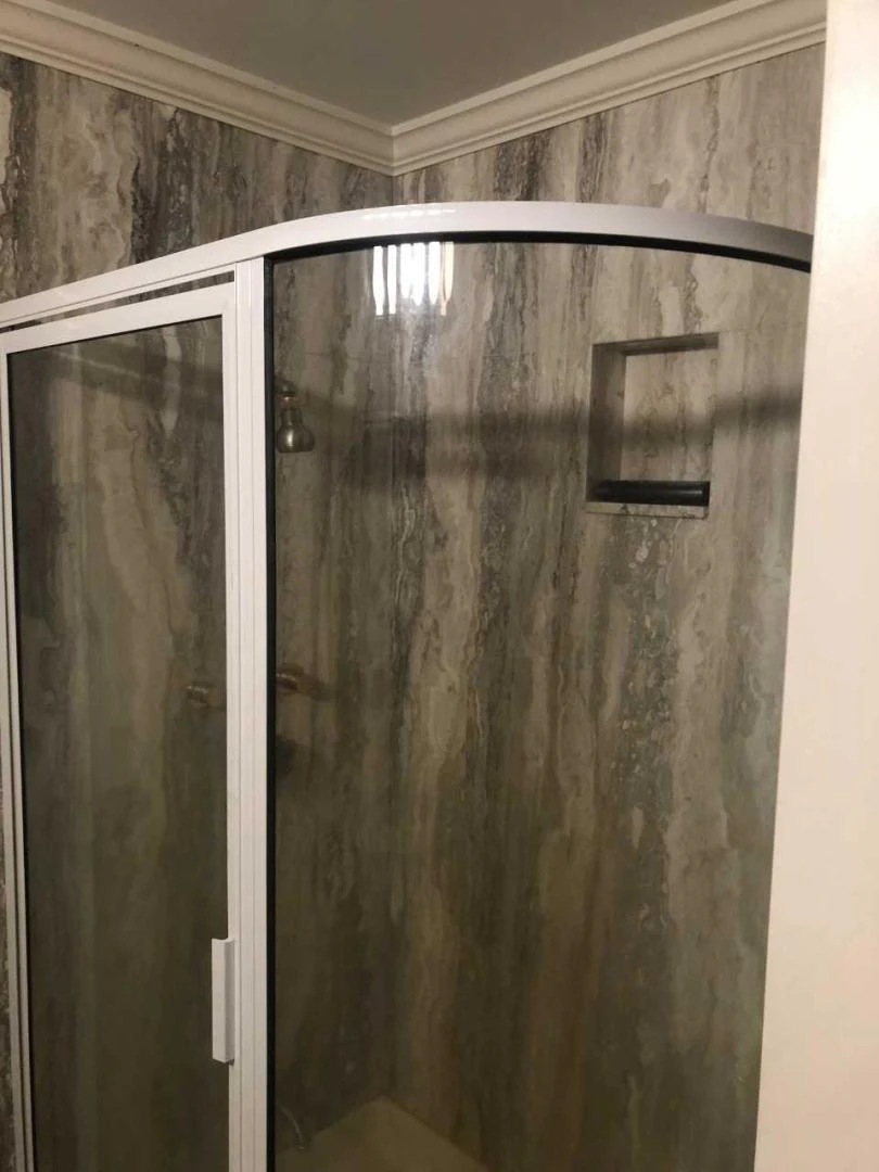 a glass door with a handle aboard LAKEHOUSE Yacht for Sale