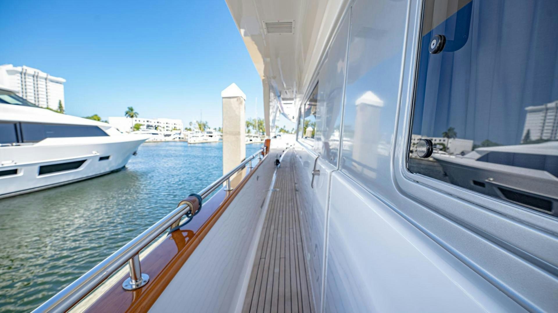 a boat on the water aboard SHALIMAR Yacht for Sale