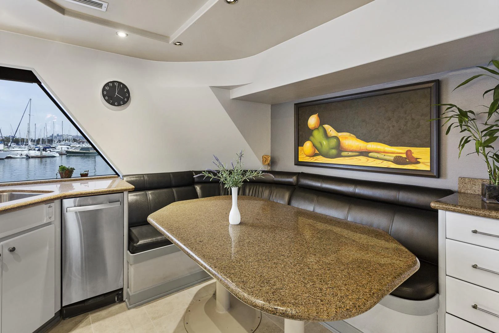 a large tv in a room aboard ISABELLA Yacht for Sale