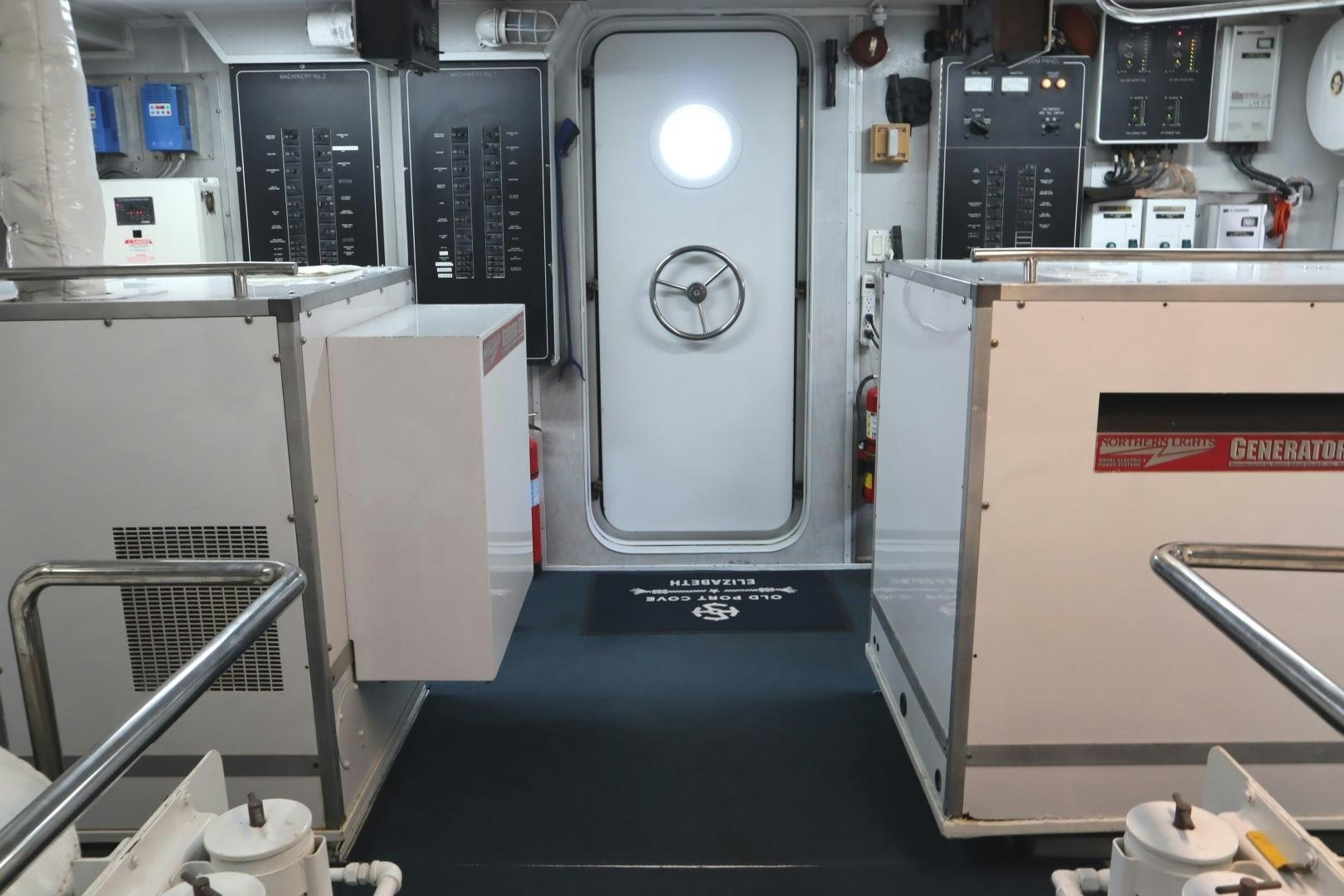 a machine in a room aboard ELIZABETH Yacht for Sale