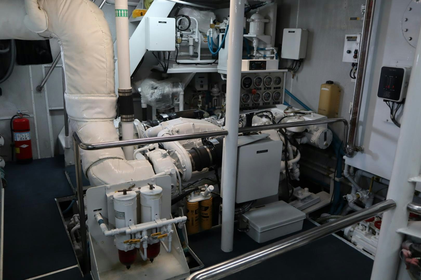 a machine in a room aboard ELIZABETH Yacht for Sale