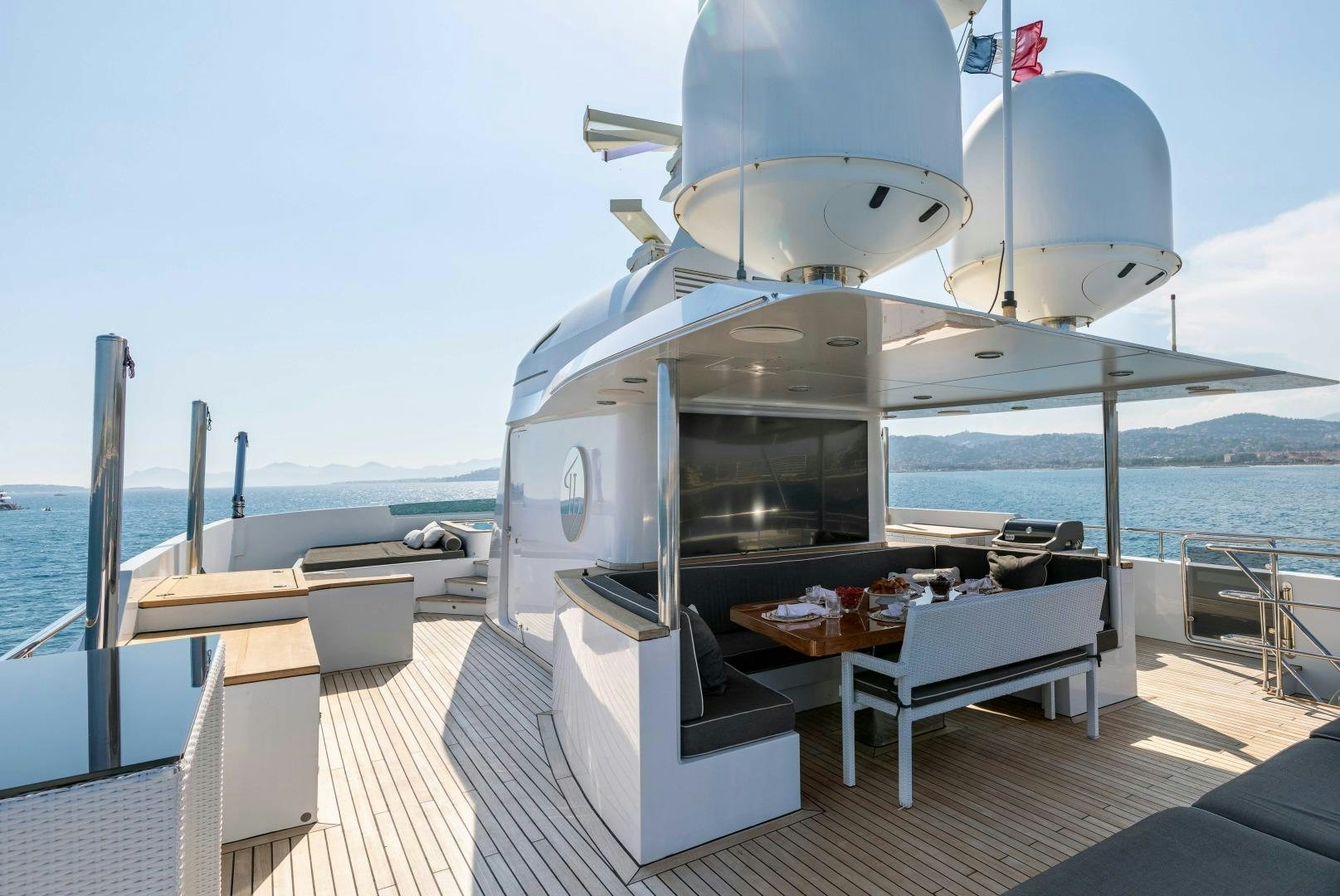 a boat on the water aboard TOMMY BELLE Yacht for Sale