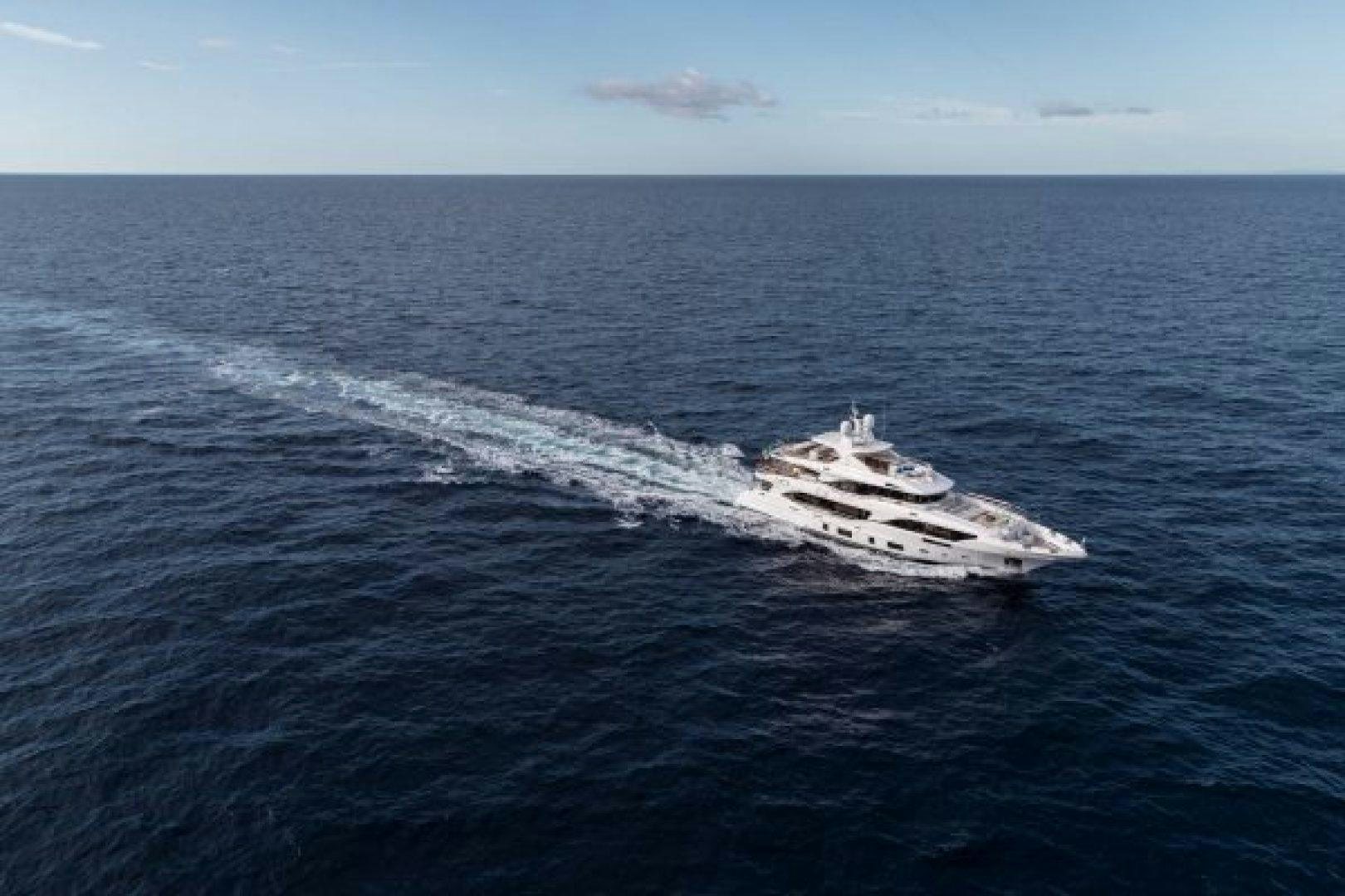 a boat on the water aboard BENETTI MEDITERRANEO 116  Yacht for Sale