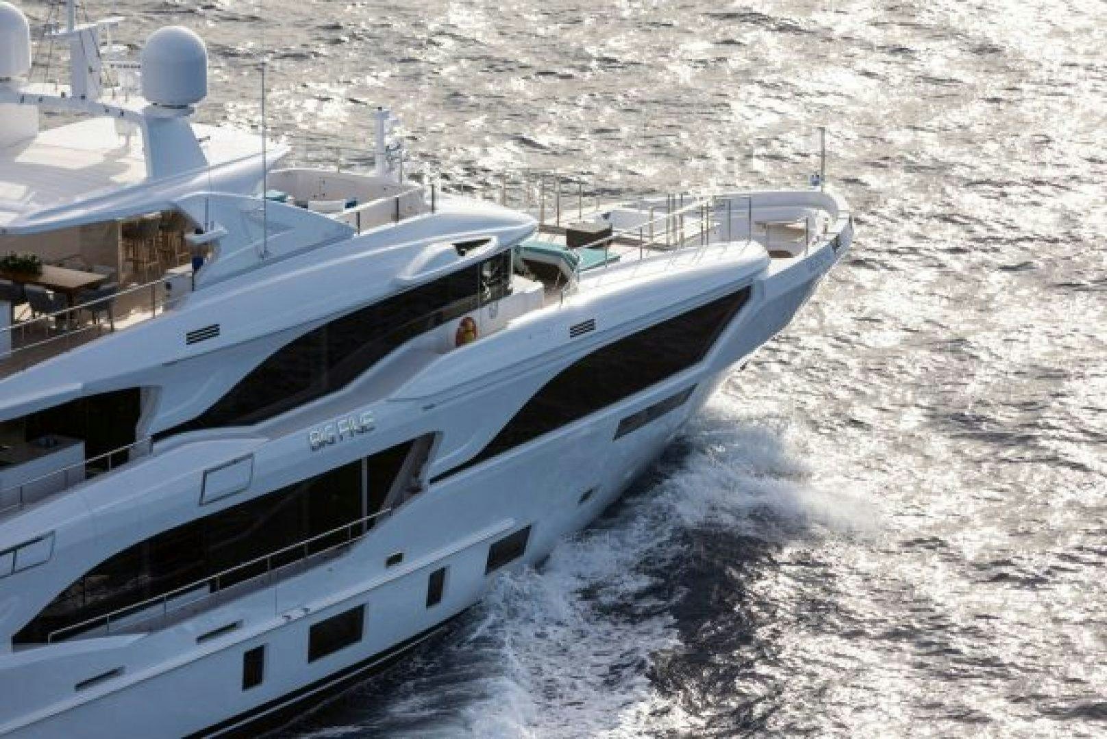 a boat on the water aboard BENETTI MEDITERRANEO 116  Yacht for Sale