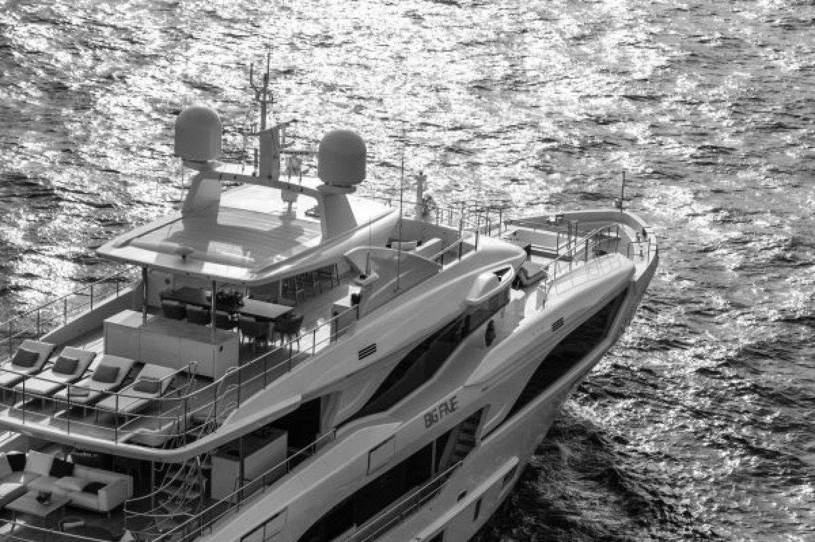 a ship in the water aboard BENETTI MEDITERRANEO 116  Yacht for Sale