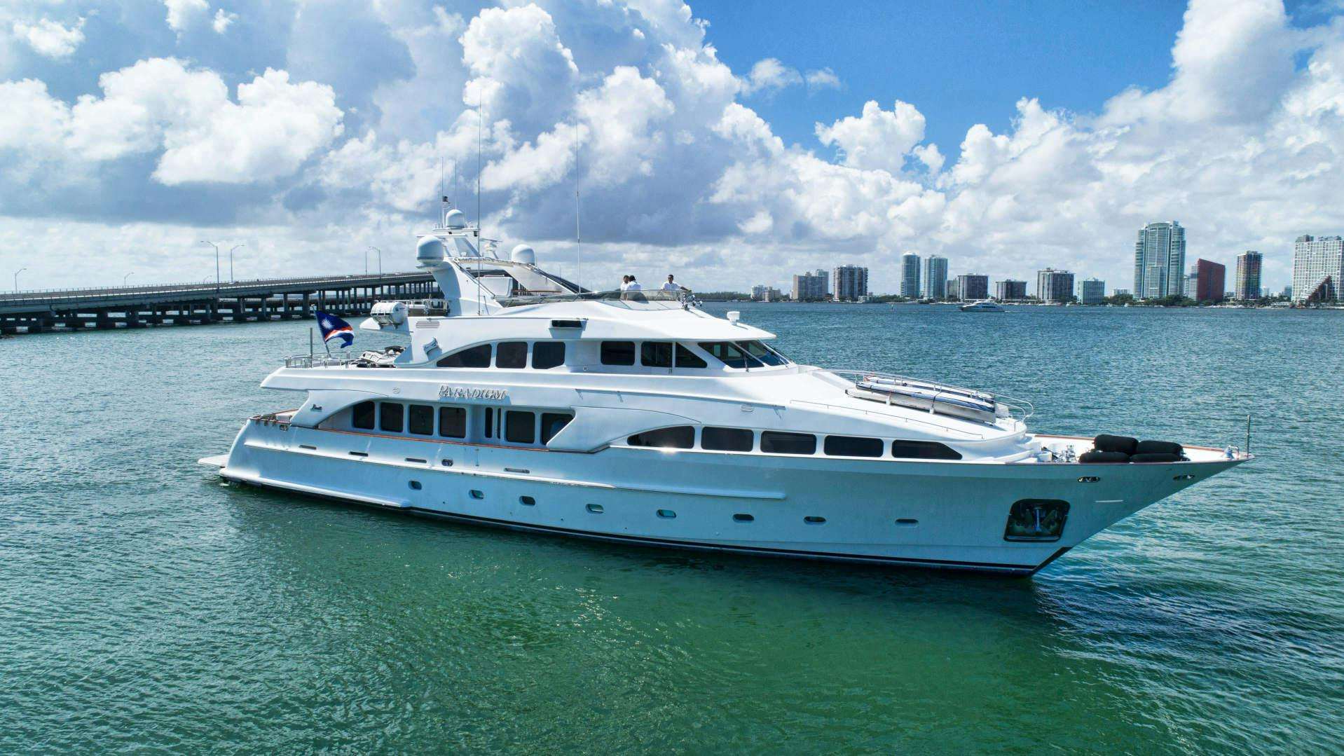 a boat in the water aboard PARADIGM Yacht for Sale