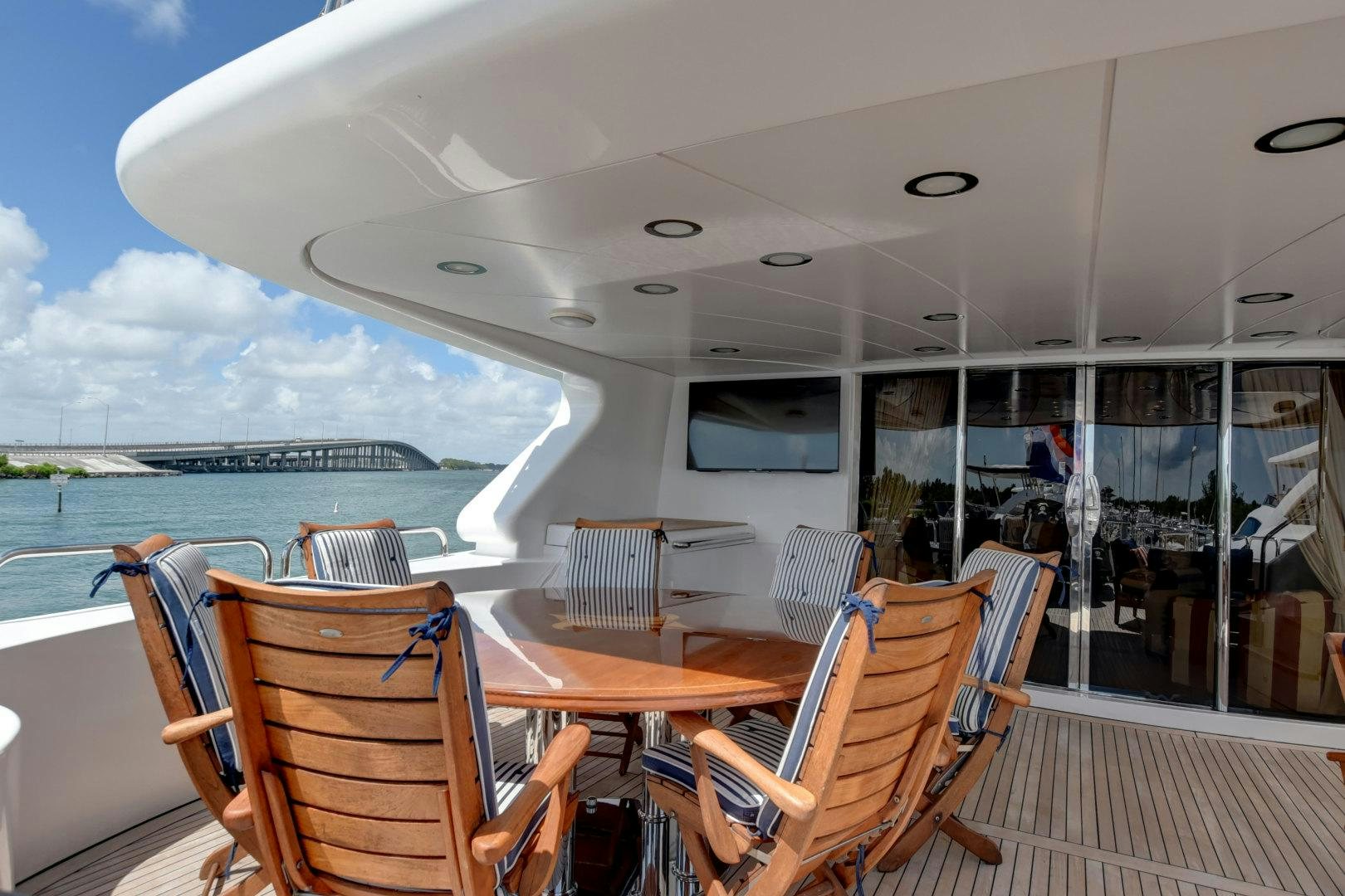 a boat on the water aboard PARADIGM Yacht for Sale
