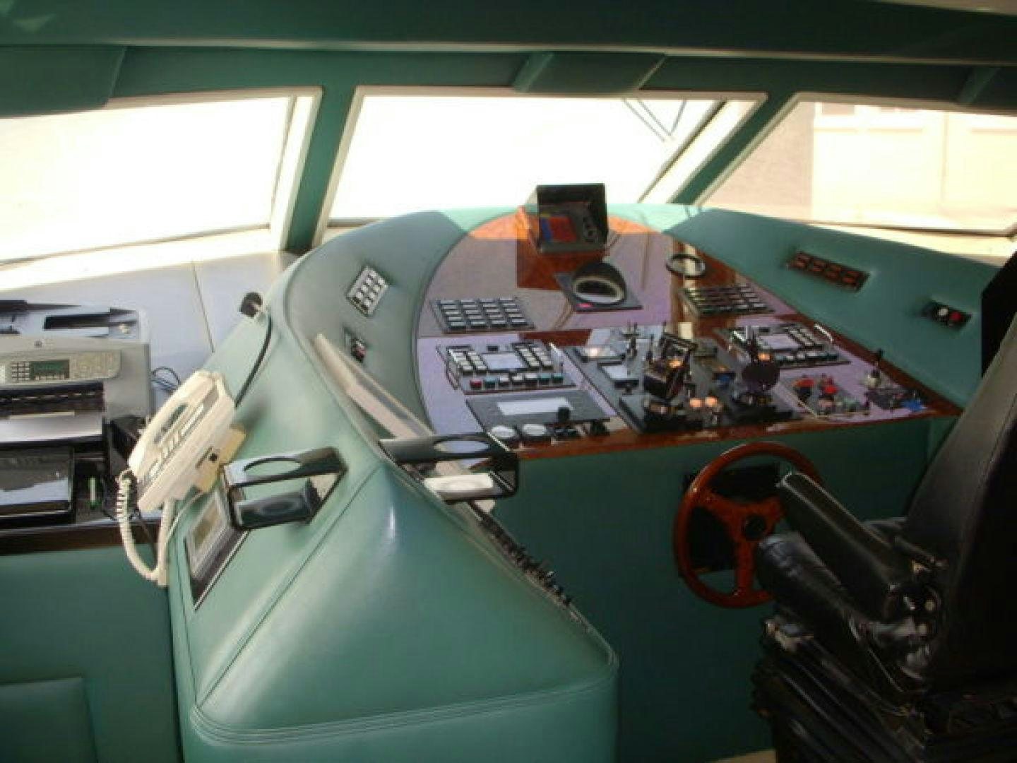 a machine with a large piece of equipment on it aboard THUNDERBALL Yacht for Sale