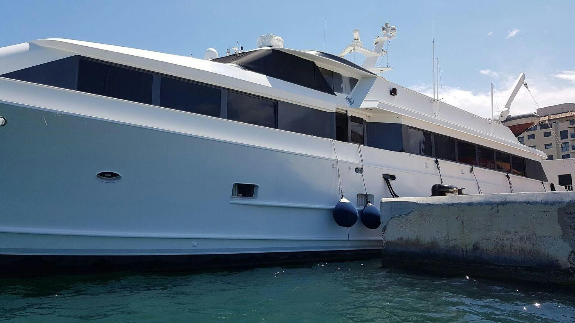 a boat in the water aboard THUNDERBALL Yacht for Sale