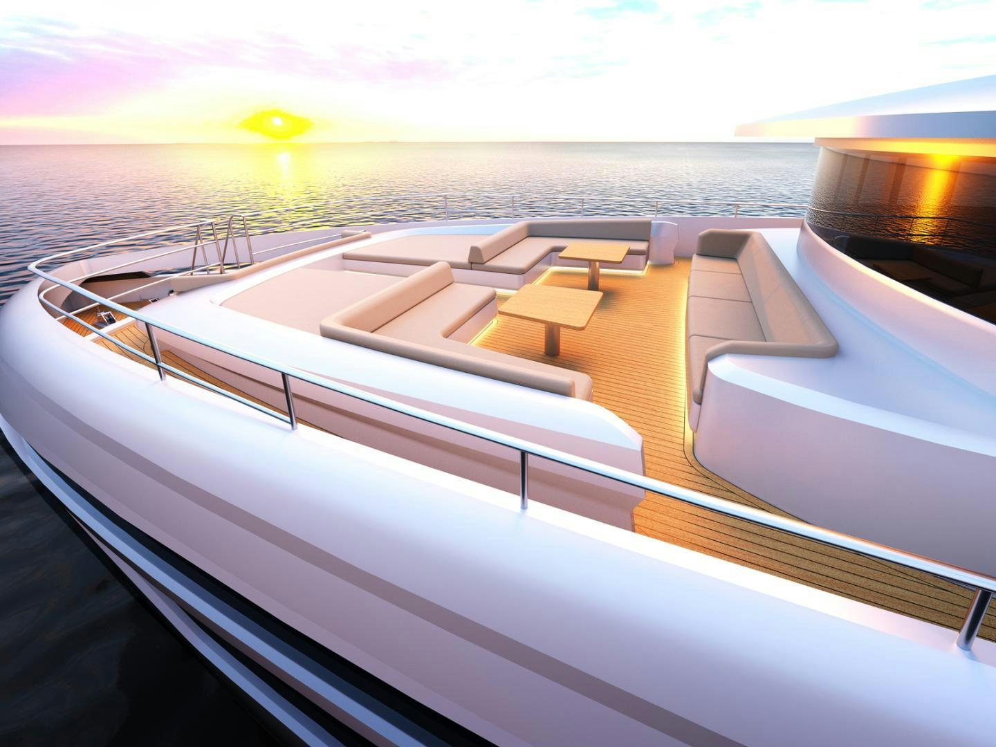 a boat on the water aboard JOHNSON 115/01 Yacht for Sale