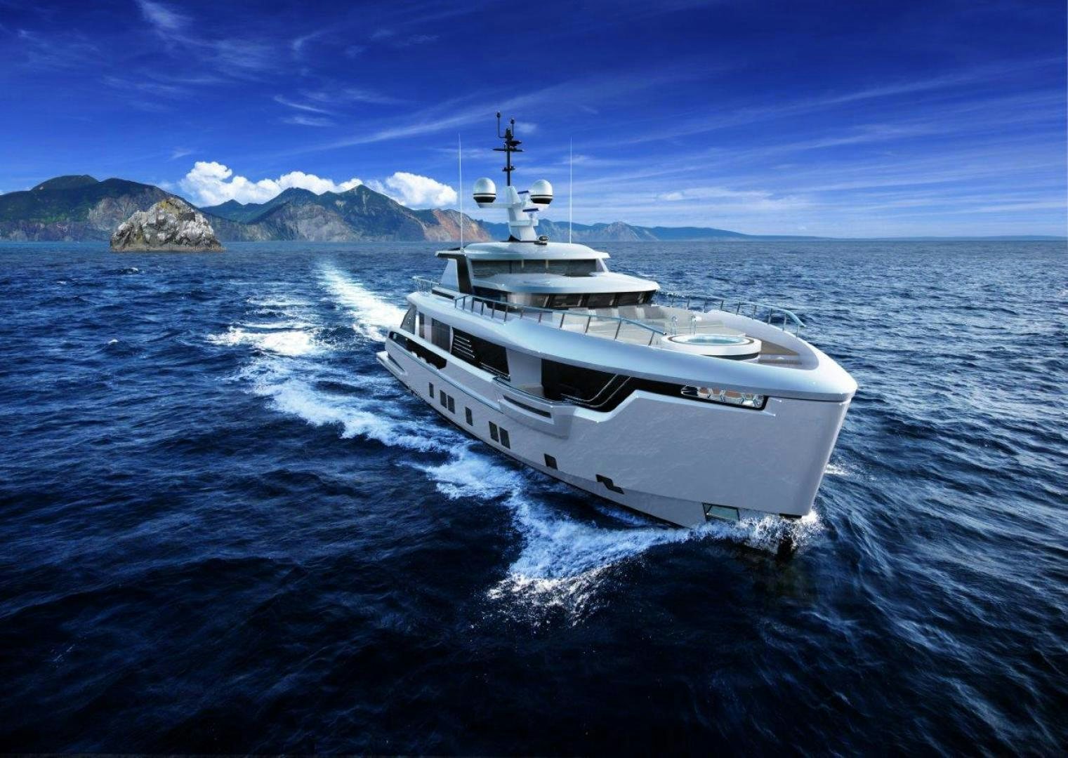 a boat on the water aboard G 350 Yacht for Sale