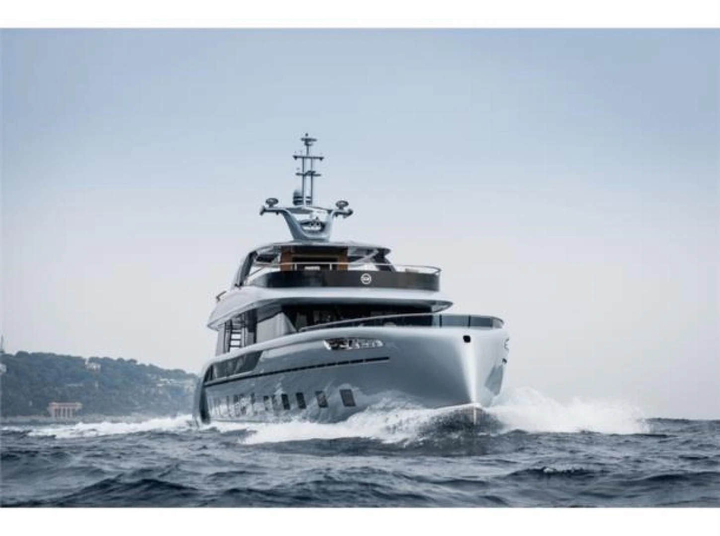 a boat on the water aboard GTT 115 HYBRID Yacht for Sale