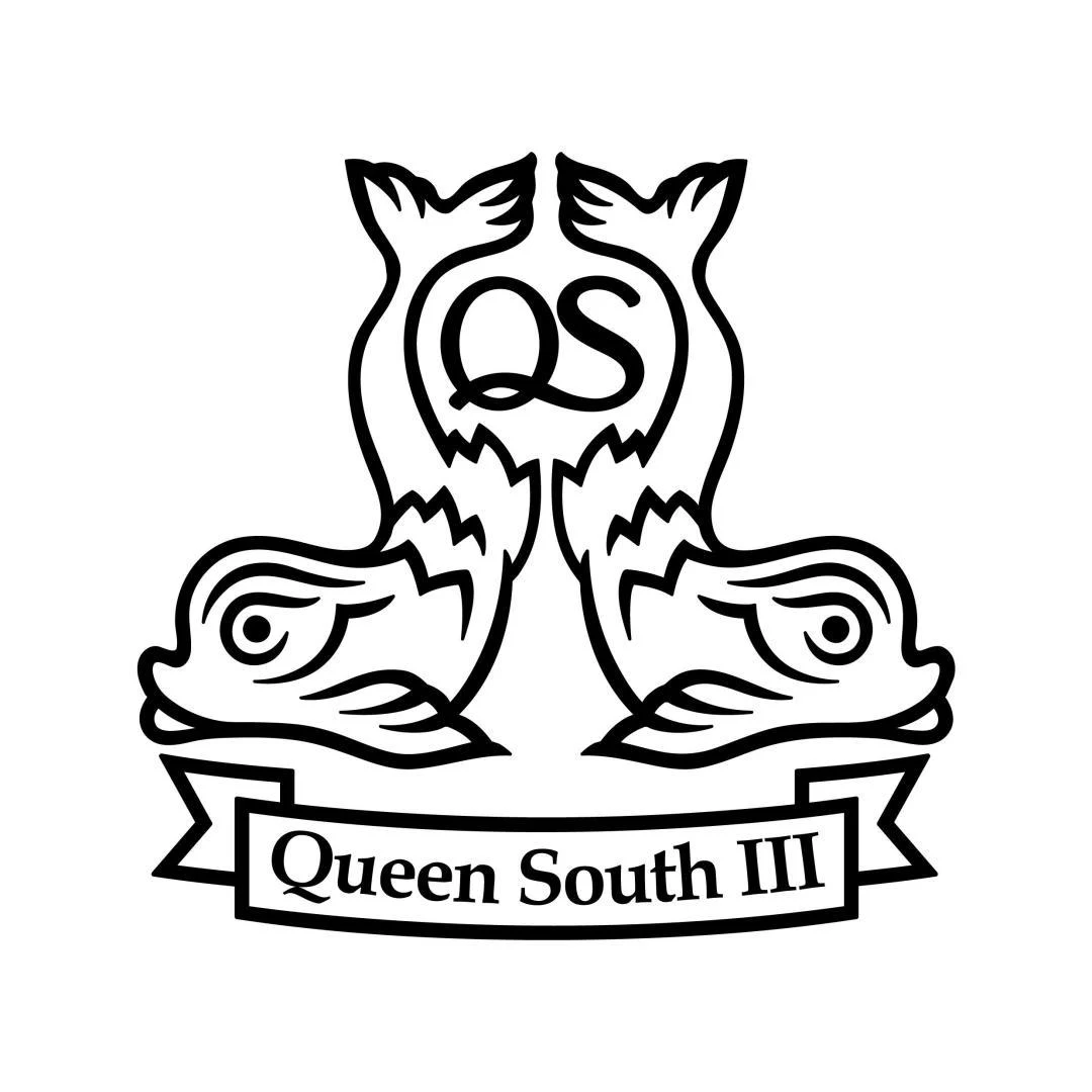 a logo with a lion head aboard QUEEN SOUTH III Yacht for Sale