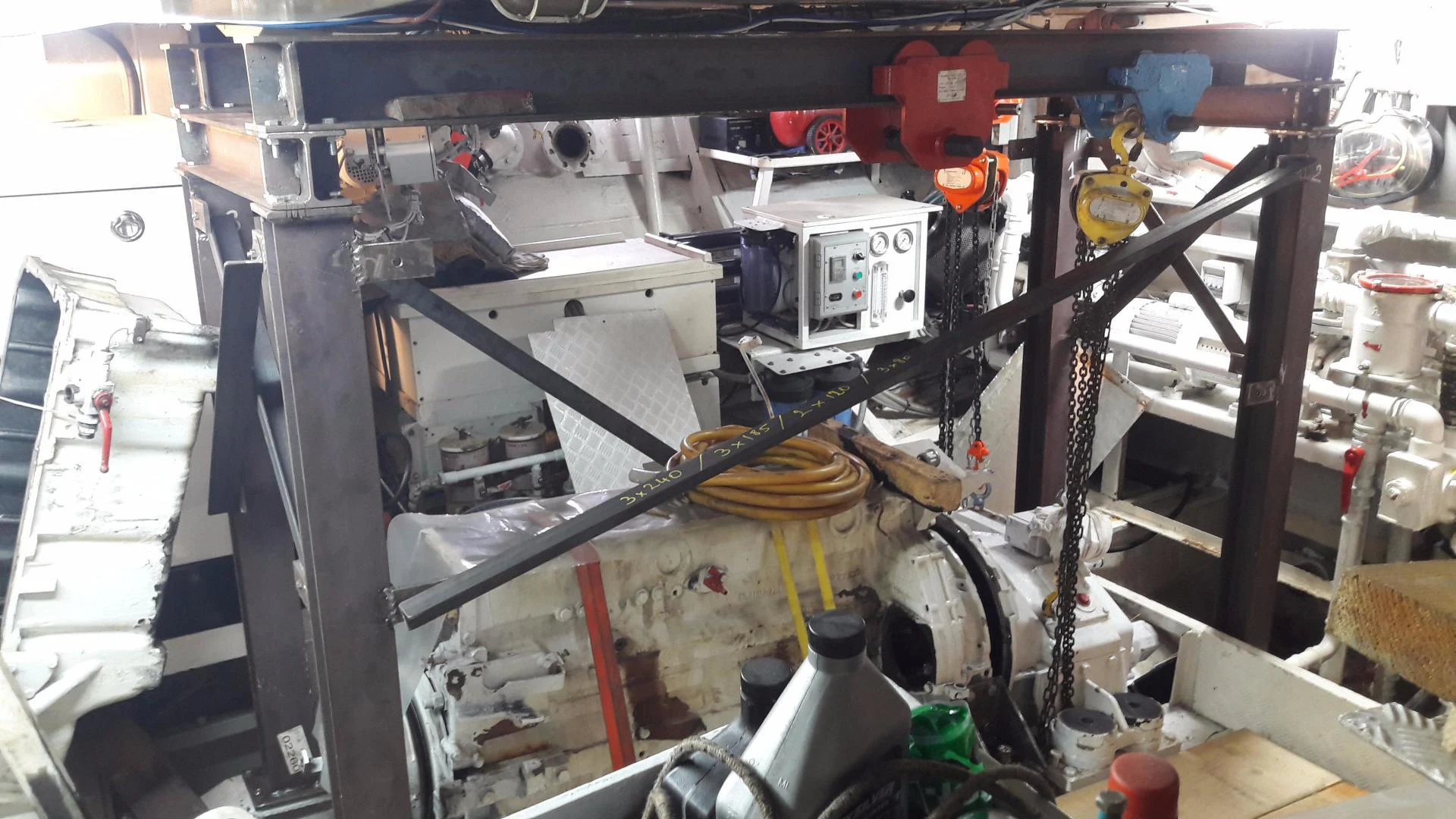 a machine with wires aboard QUEEN SOUTH III Yacht for Sale