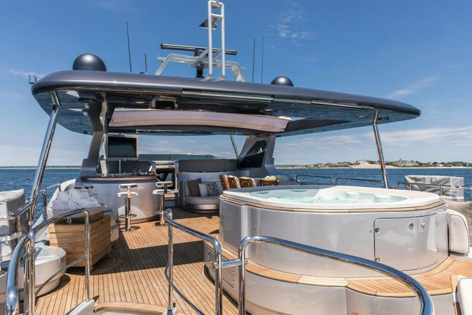 a boat on a deck aboard TAIL LIGHTS Yacht for Sale