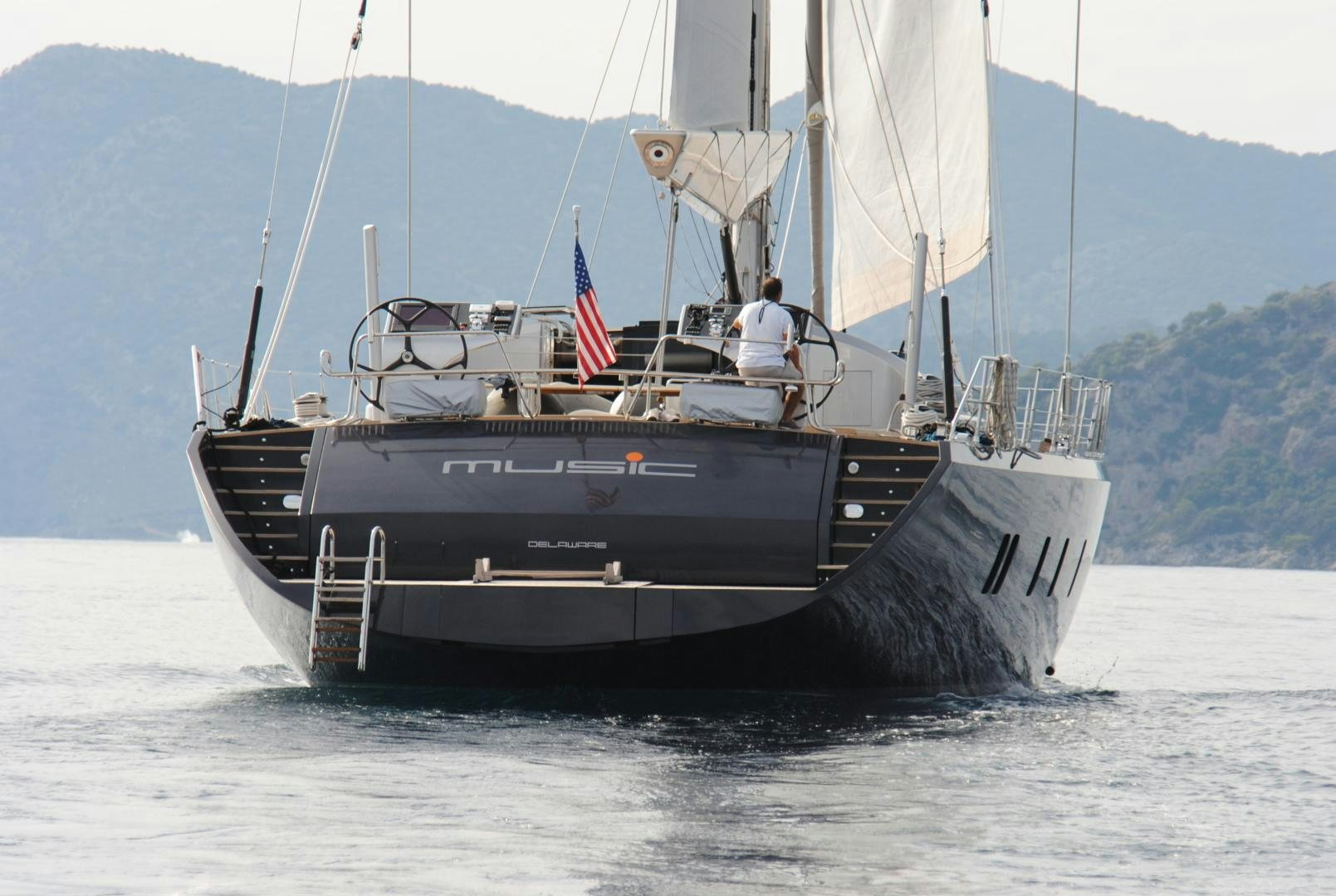 a boat in the water aboard MUSIC Yacht for Sale