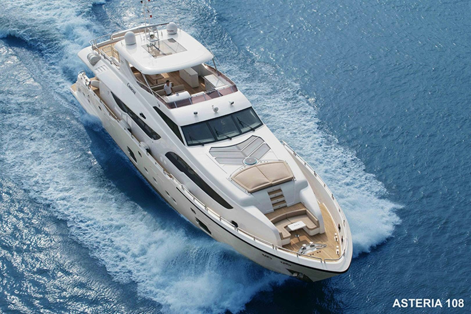 a ship on the water aboard ASTERIA 112/02 Yacht for Sale