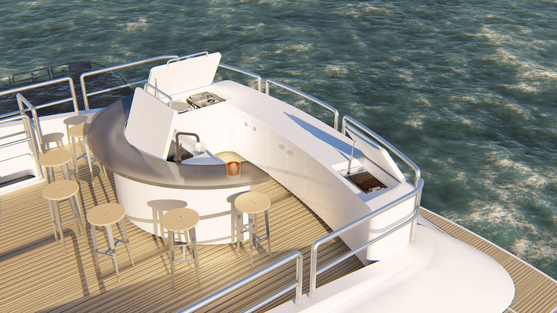 a boat on the water aboard ASTERIA 112/04 Yacht for Sale